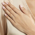 Alliance Grain De Folie Diamantee Ruban Plat Or Bicolore - Alliances Unisex | Histoire d&rsquo;Or