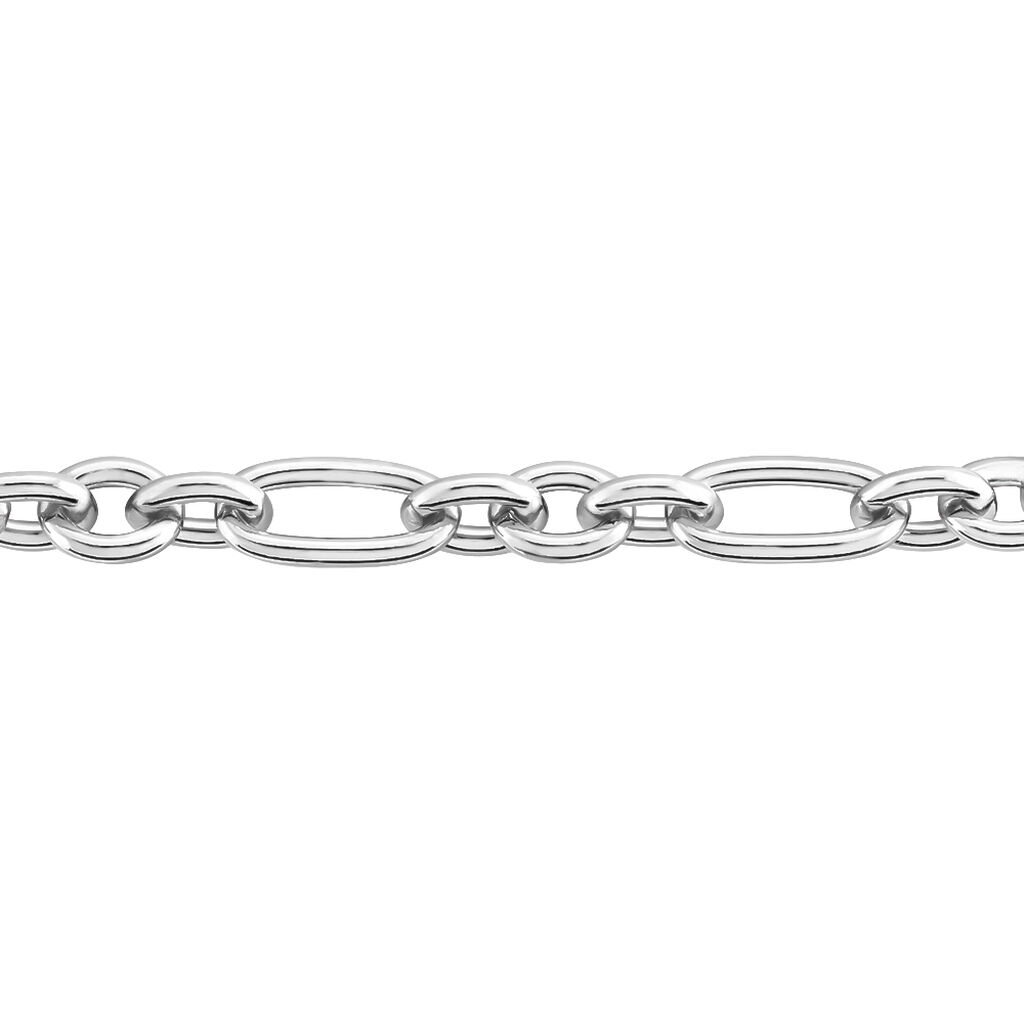 Bracelet Maille Camiorica Argent Blanc - Bracelets chaîne Femme | Histoire d’Or