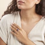 Bague Anna Or Jaune Amethyste Et Oxyde De Zirconium - Bagues solitaires Femme | Histoire d&rsquo;Or