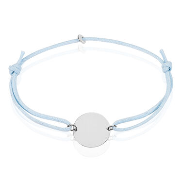 Bracelet Helenia Pastille Gravable Or Blanc