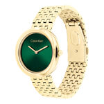 Montre Calvin Klein Twisted Bezel Vert - Montres Femme | Histoire d&rsquo;Or