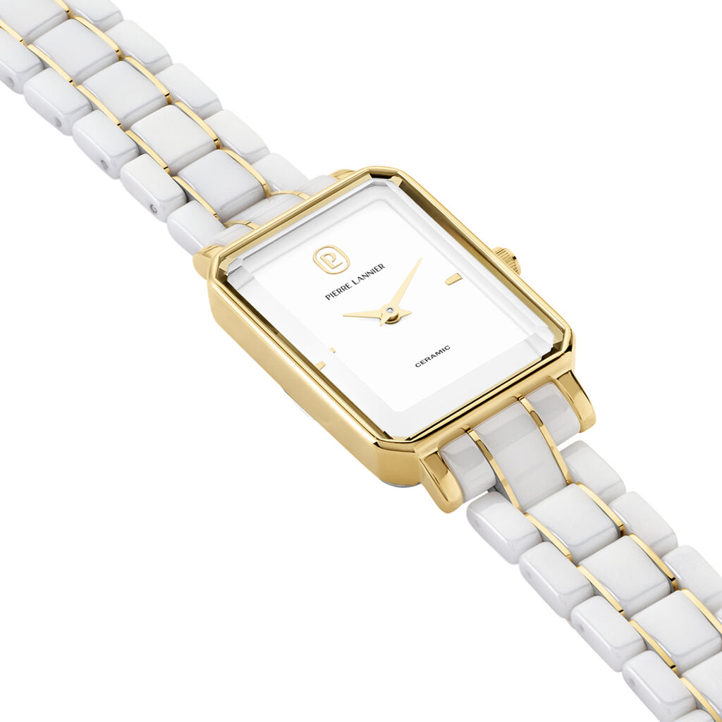 Montre Pierre Lannier Lannier Ariane Blanc - Montres made in France Femme | Histoire d&rsquo;Or