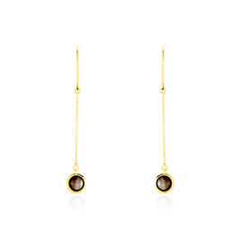 Boucles D'oreilles Pendantes Arenale Or Jaune Quartz - Boucles d'oreilles pendantes Femme | Histoire d’Or