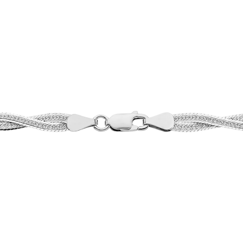 Collier Arkady Argent Blanc - Chaines Femme | Histoire d’Or