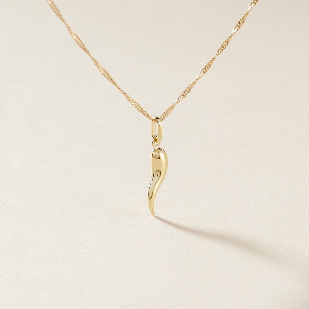 Pendentif Felicette Corne Abondance Or Jaune - Pendentifs Unisex | Histoire d&rsquo;Or