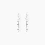 Boucles D'oreilles Pendantes Eclat D'Aurore Argent Blanc Oxydes - Boucles d'oreilles fantaisie Femme | Histoire d&rsquo;Or