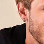 Cr&eacute;ole Unitaire Arnaud Acier Bicolore - Boucles d'oreilles cr&eacute;oles Homme | Histoire d&rsquo;Or