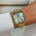 Montre Cluse La T&eacute;tragone Multifunction Vert - Montres Femme | Histoire d&rsquo;Or