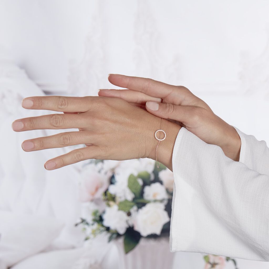 Bracelet Alysone Argent Rose Oxyde De Zirconium - Bracelets Femme | Histoire d’Or