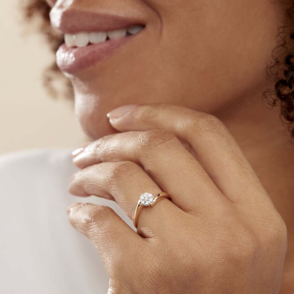 Bague Solitaire Lysia Or Jaune Diamant - Bagues solitaires Femme | Histoire d’Or