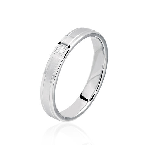 Alliance Mae Or Blanc Diamant - Alliances Unisex | Histoire d&rsquo;Or