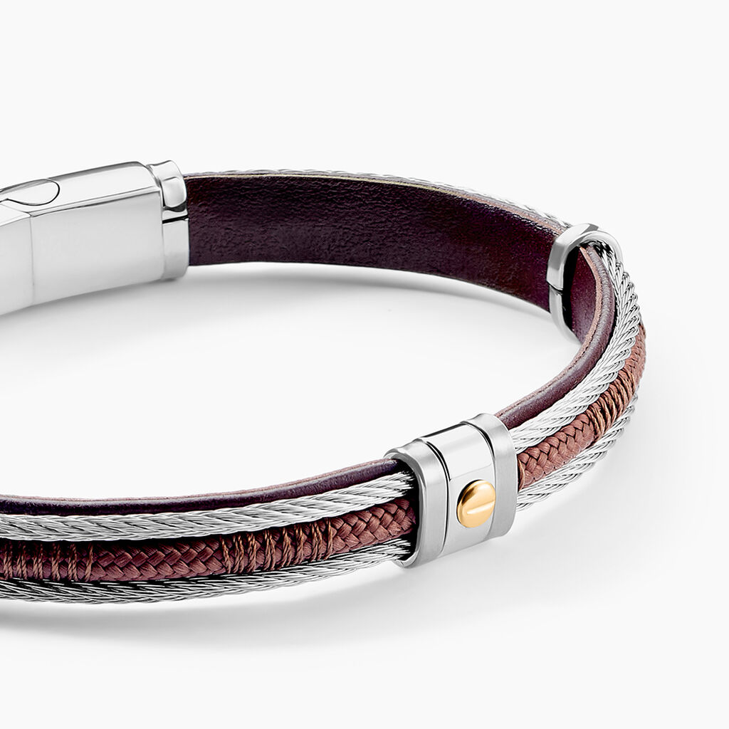 Bracelet Jourdan Egra Acier Bicolore - Bracelets Homme | Histoire d&rsquo;Or