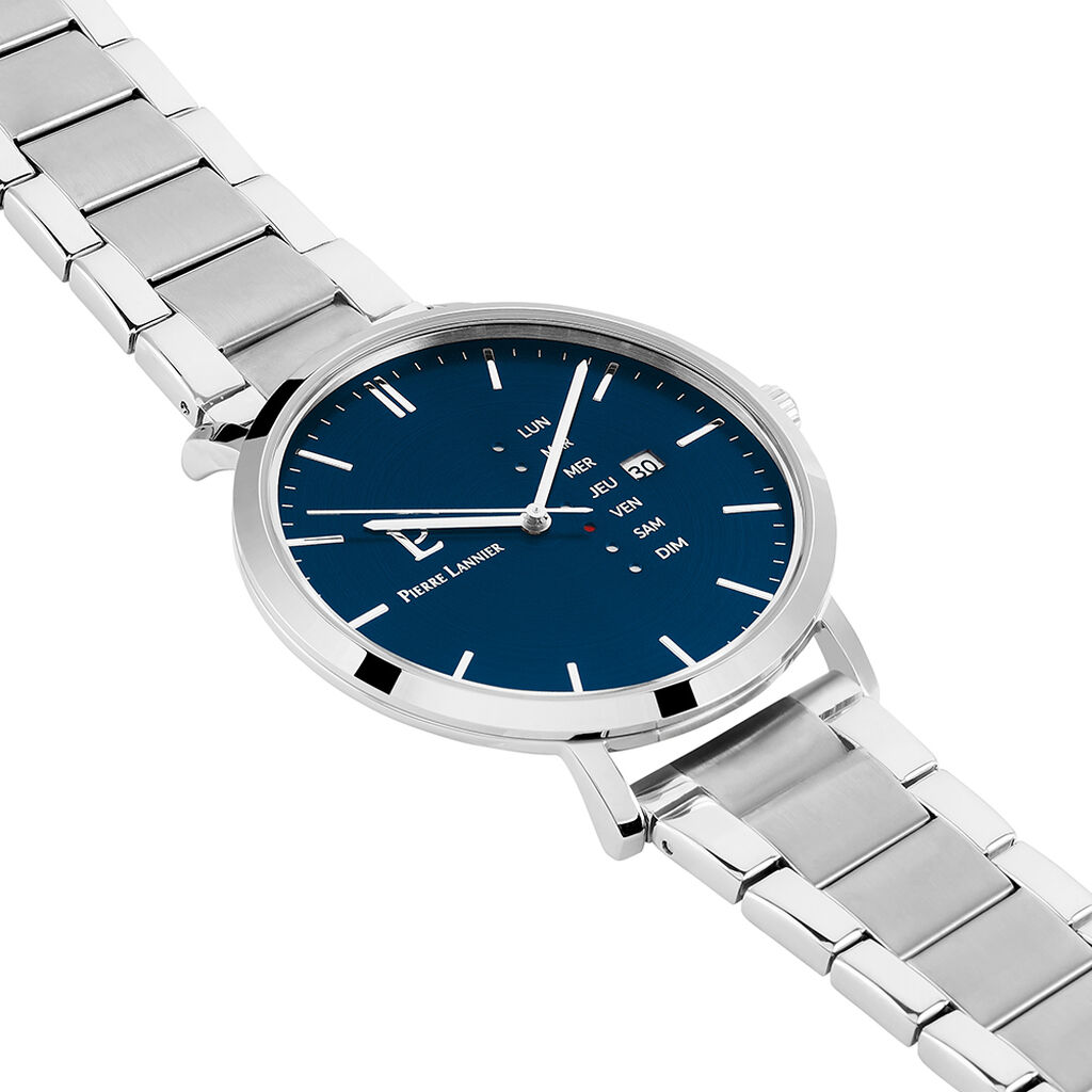 Montre Pierre Lannier Data Bleu - Montres Homme | Histoire d’Or
