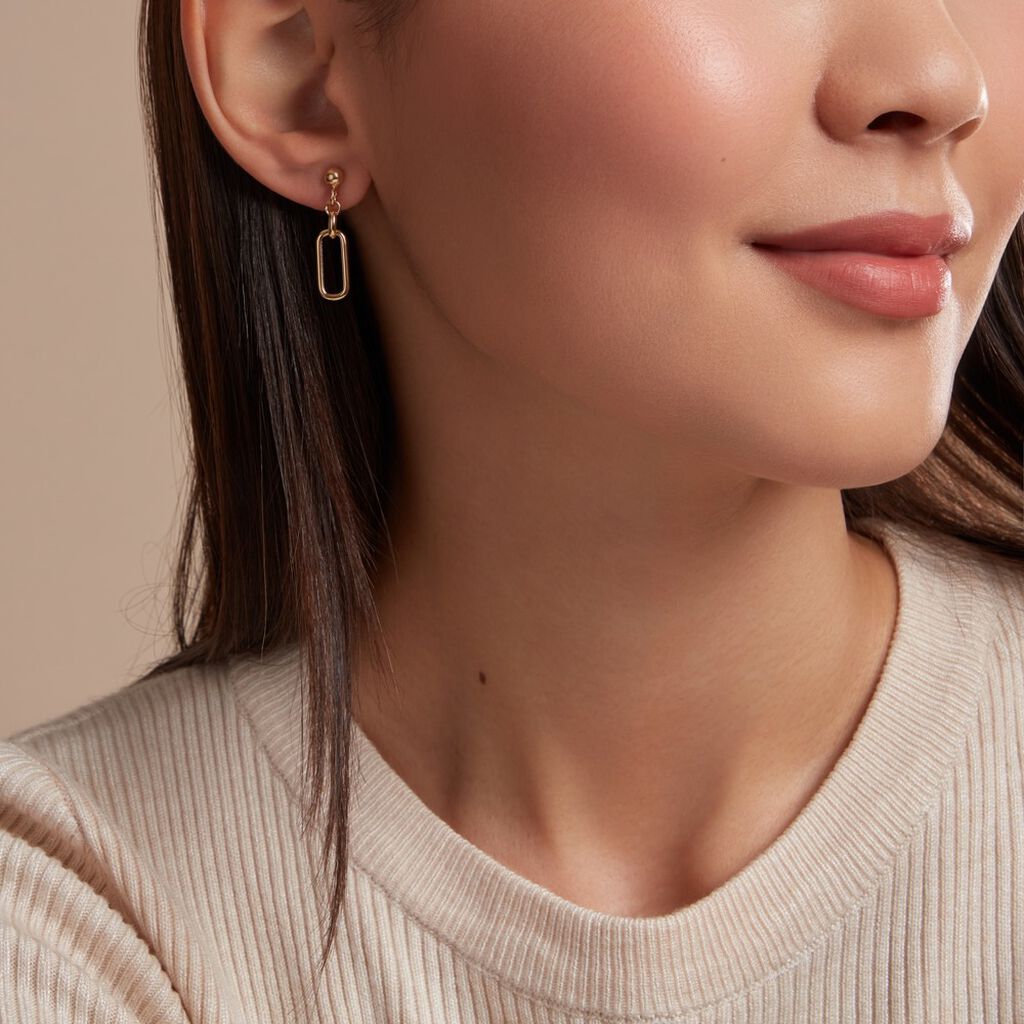 Boucles D'oreilles Pendantes Escape Or Jaune - Boucles d'oreilles pendantes Femme | Histoire d’Or