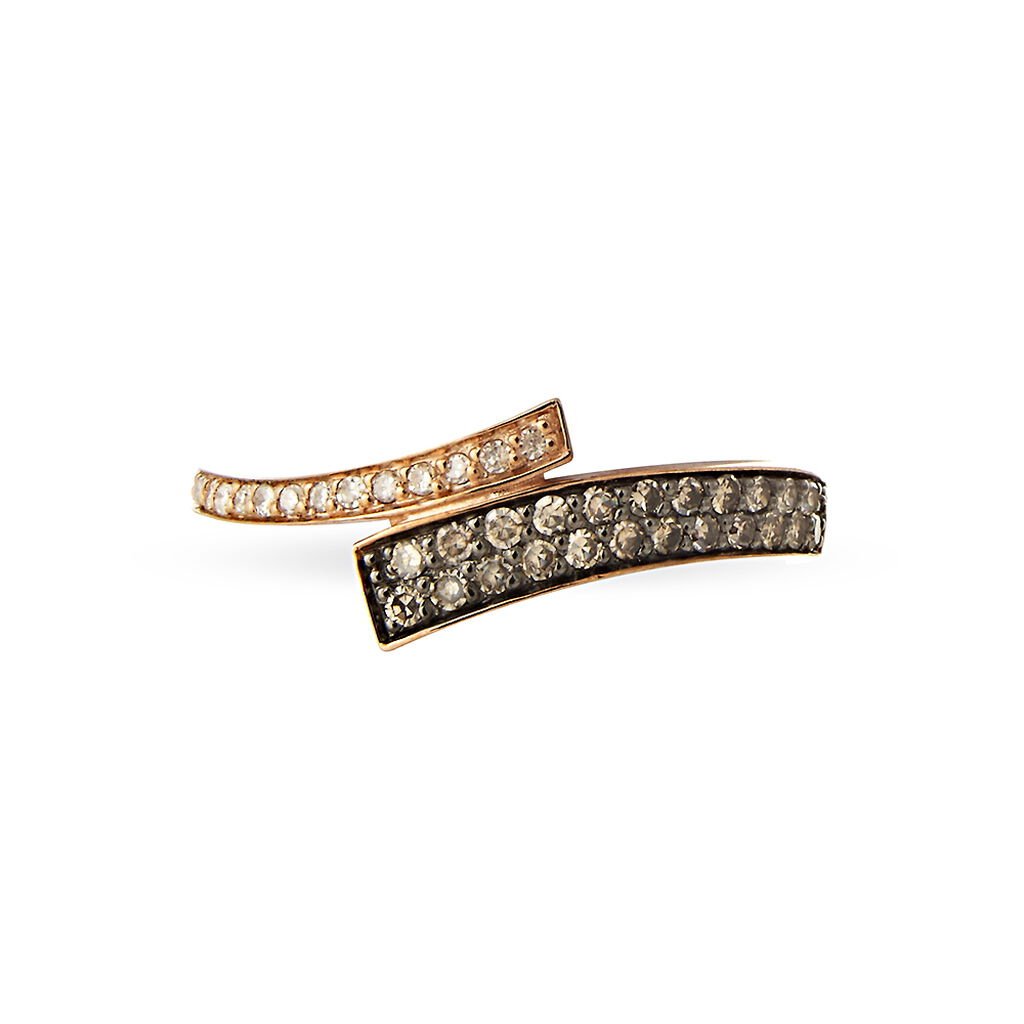 Bague Amelie Or Rose Rubis Et Diamant - Bagues avec pierre Femme | Histoire d’Or