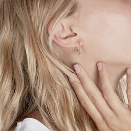 Créoles Marsie Coeur Or Jaune Amethyste - Boucles d'oreilles créoles Femme | Histoire d’Or