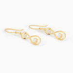 Boucles D'oreilles Pendantes Ademar Or Jaune Oxyde De Zirconium - Boucles d'oreilles pendantes Femme | Histoire d&rsquo;Or