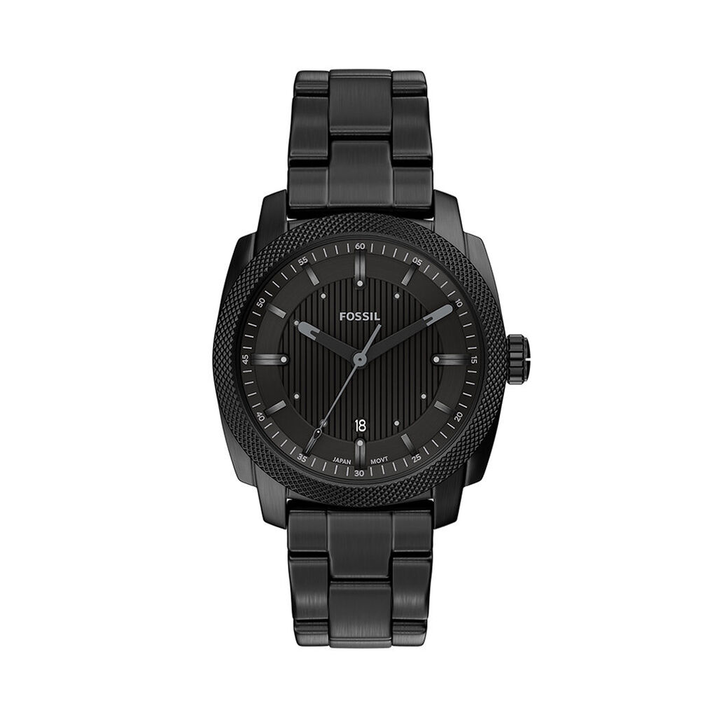 Montre Fossil Machine Noir - F&ecirc;te des p&egrave;res Homme | Histoire d&rsquo;Or