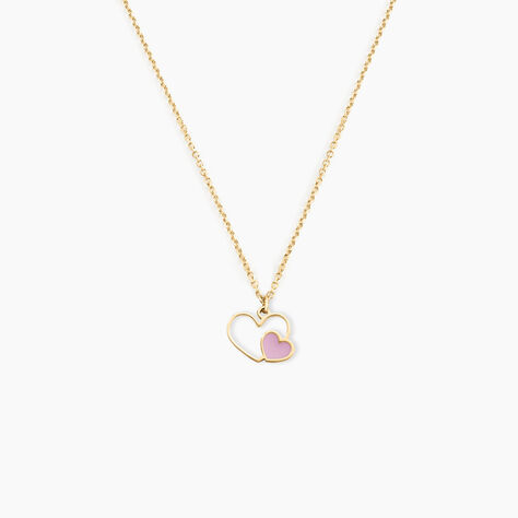 Collier Or Jaune Mai Lan Smalto - Colliers Coeur Enfant | Histoire d’Or