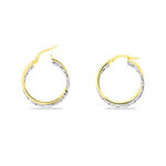 Cr&eacute;oles Maelia Or Bicolore - Boucles d'oreilles cr&eacute;oles Femme | Histoire d&rsquo;Or