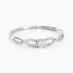 Bague Solitaire Vilma Or Blanc Diamant - Bagues solitaires Femme | Histoire d&rsquo;Or