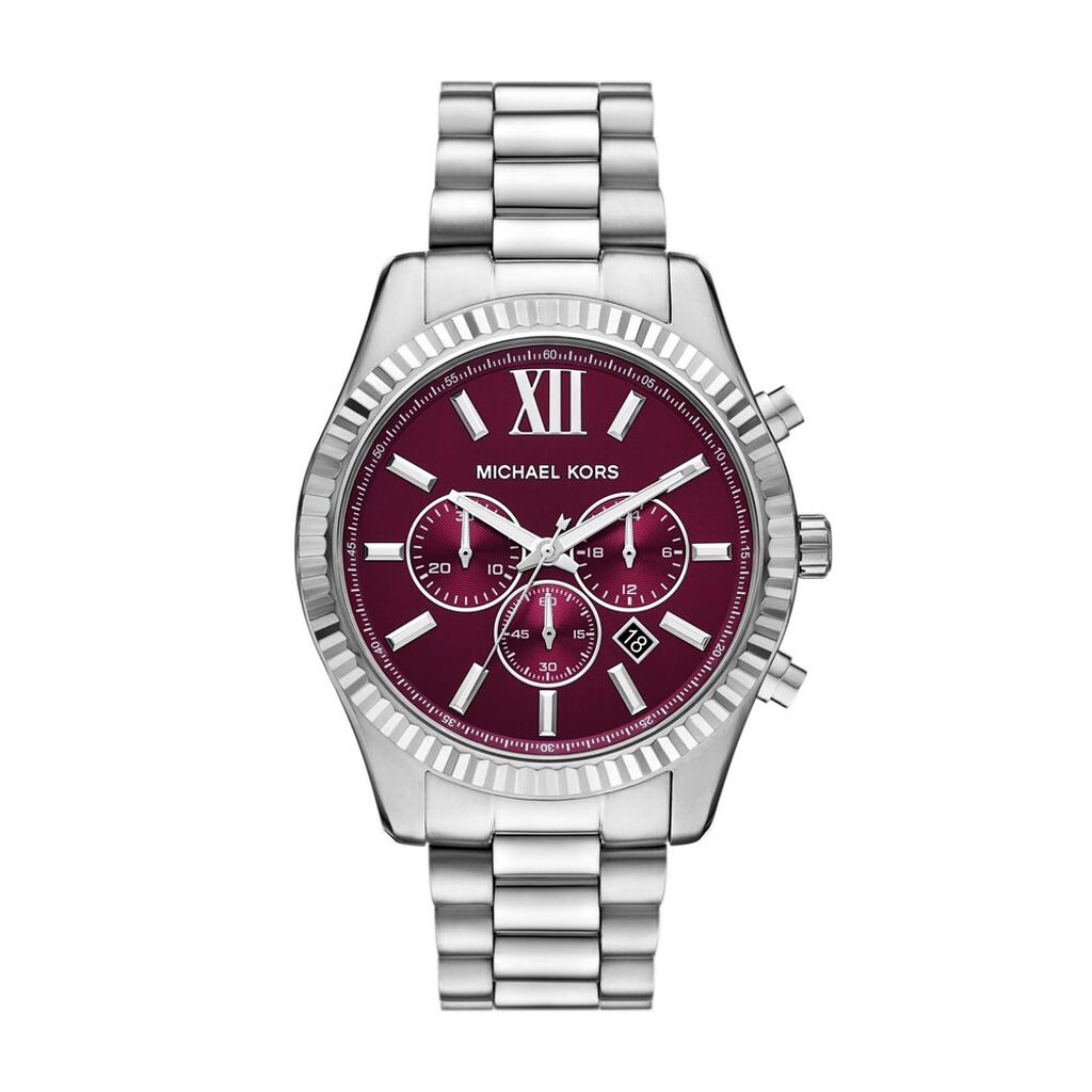 Montre Michael Kors Lexington Bordeaux - Montres Homme | Histoire d’Or