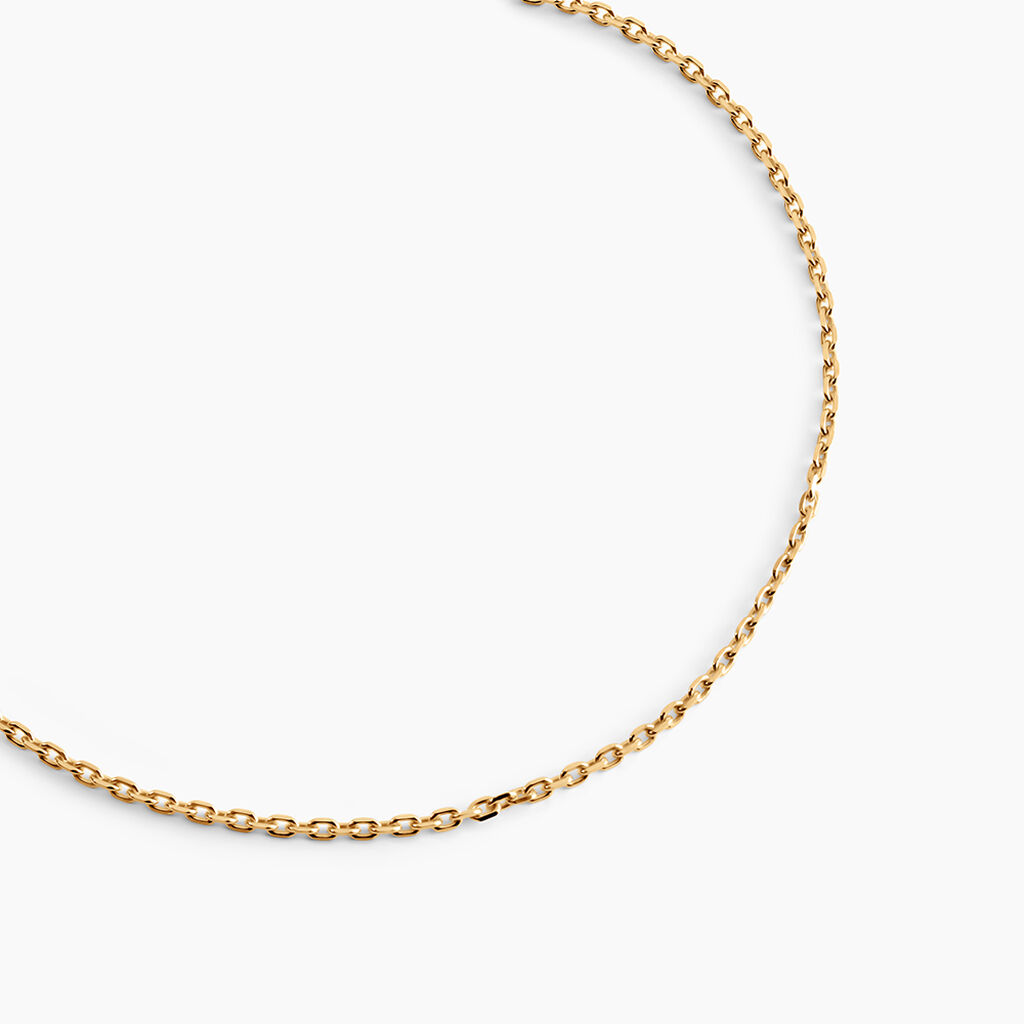 Cha&icirc;ne Igoa Maille For&ccedil;at Diamantee Or Jaune - Chaines Femme | Histoire d&rsquo;Or