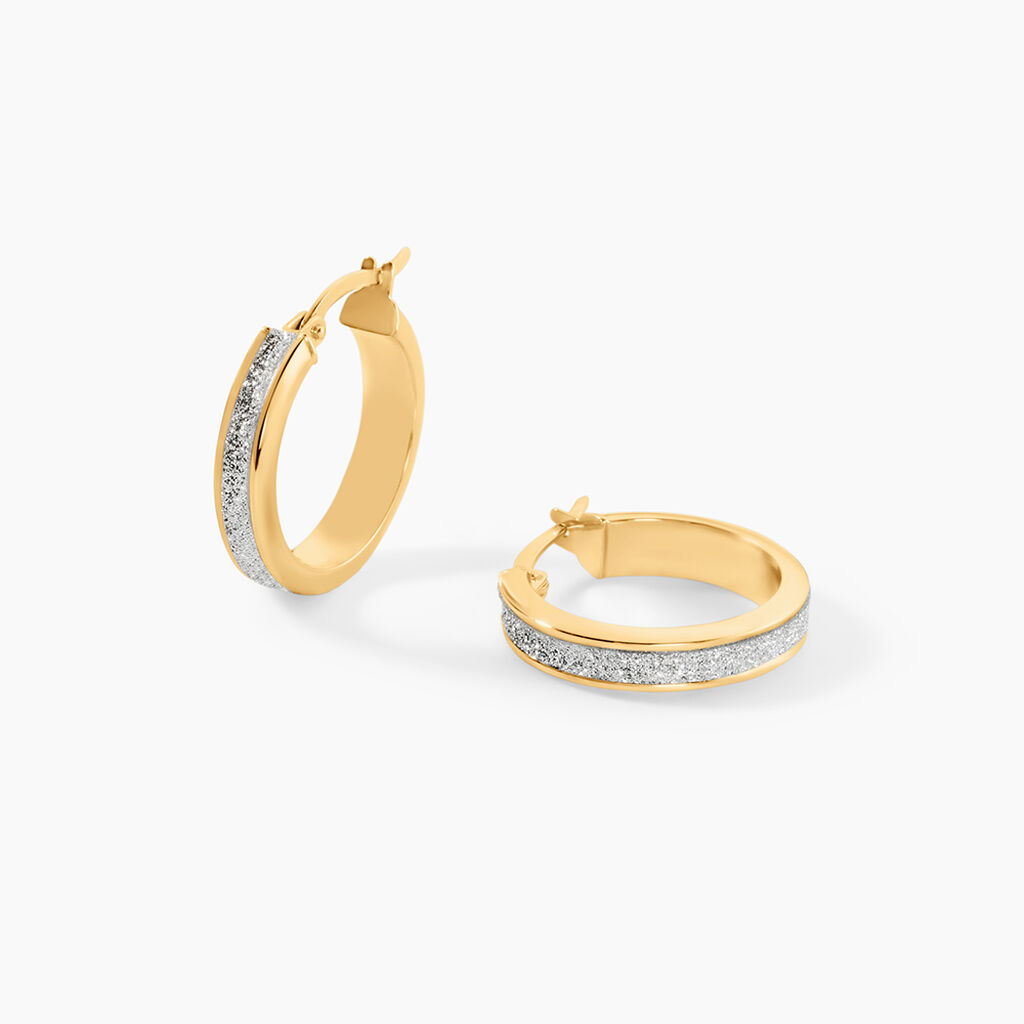 Cr&eacute;oles Lolly Or Jaune - Boucles d'oreilles cr&eacute;oles Femme | Histoire d&rsquo;Or