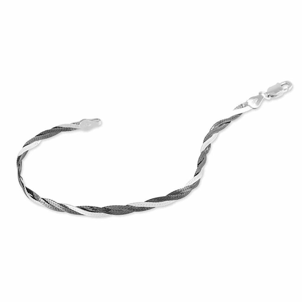 Bracelet Ehud Argent Bicolore - Bracelets chaîne Femme | Histoire d’Or