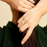 Bague Tiny Pearls Or Jaune Perle De Culture Oxyde De Zirconium - Bagues avec pierre Femme | Histoire d&rsquo;Or