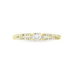 Bague Solitaire Katalina Or Jaune Diamant - Bagues solitaires Femme | Histoire d&rsquo;Or