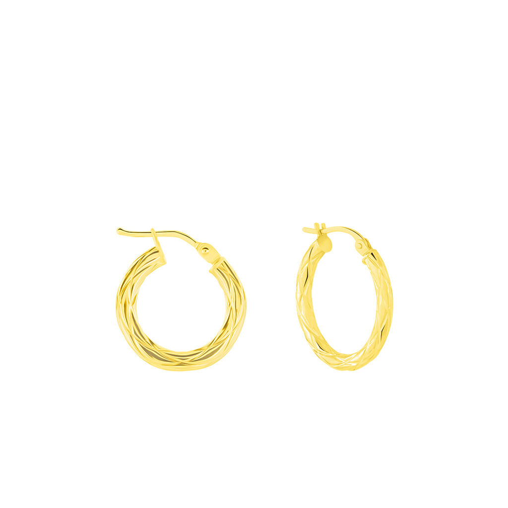 Créoles Anantha Or Jaune - Boucles d'oreilles créoles Femme | Histoire d’Or