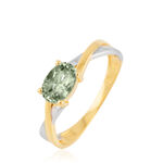 Bague Emeline Or Bicolore Amethyste - Bagues solitaires Femme | Histoire d&rsquo;Or