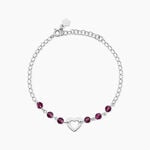 Bracelet Hazan Argent Blanc Pierre De Synthese - Bracelets Femme | Histoire d&rsquo;Or