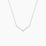 Collier Aile De Mouette Argent Blanc Oxyde De Zirconium - Colliers fantaisie Femme | Histoire d&rsquo;Or