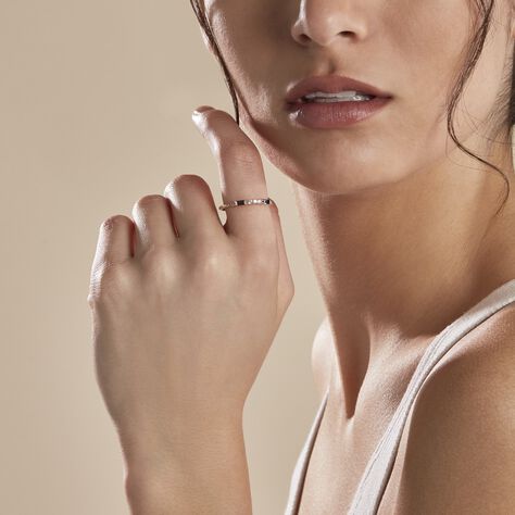 Bague Plaqué Or Jaune Calvin Oxyde De Zirconium - Bagues avec pierre Femme | Histoire d’Or