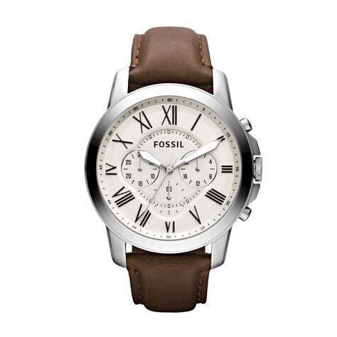 Montre Fossil Grant Beige - Montres Homme | Histoire d’Or