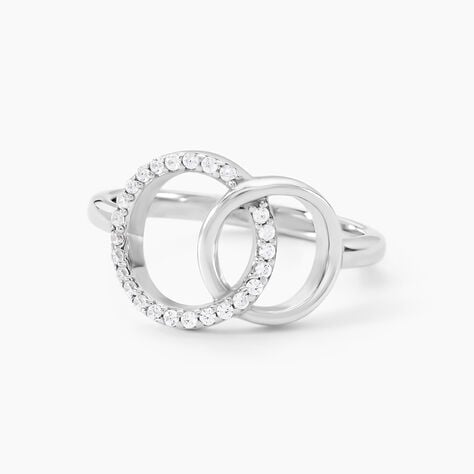Bague Isabel Argent Blanc Oxyde De Zirconium - Bagues avec pierre Femme | Histoire d’Or