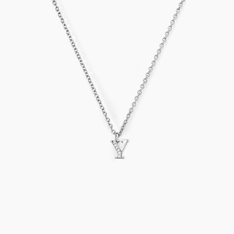 Collier Neruda Argent Blanc Oxyde De Zirconium - Colliers fantaisie Femme | Histoire d&rsquo;Or