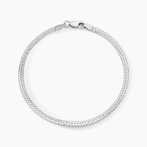 Bracelet Maille Thiane Argent Blanc - Bracelets chaîne Femme | Histoire d’Or
