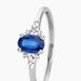 Bague Or Blanc Marie Saphir Diamants - Bagues solitaires Femme | Histoire d’Or