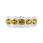 Bague Margaux Or Jaune Citrine Et Diamant - Bagues avec pierre Femme | Histoire d&rsquo;Or