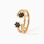 Bague Midnight Royalty Plaqu&eacute; Or Jaune Pierre De Synth&egrave;se - Bagues avec pierre Femme | Histoire d&rsquo;Or
