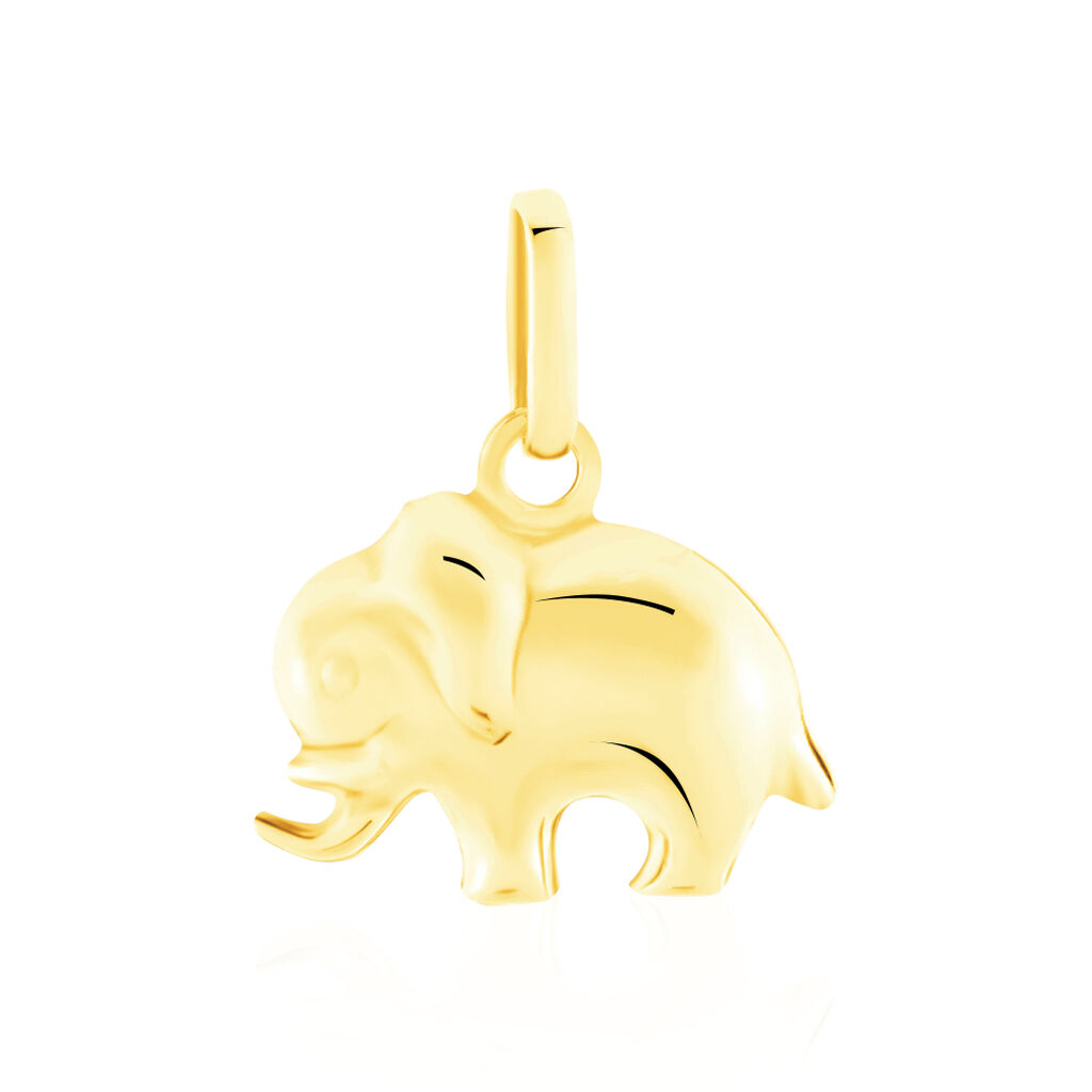 Pendentif Haiza Elephant Or Jaune