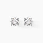 Boucles D'oreilles Puces Artemis Or Blanc Diamant - Clous d'oreilles Femme | Histoire d&rsquo;Or