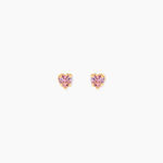 Boucles D'Oreilles Puces Leidi Or Jaune Oxyde De Zirconium - Boucles d'oreilles 18 carats Femme | Histoire d&rsquo;Or