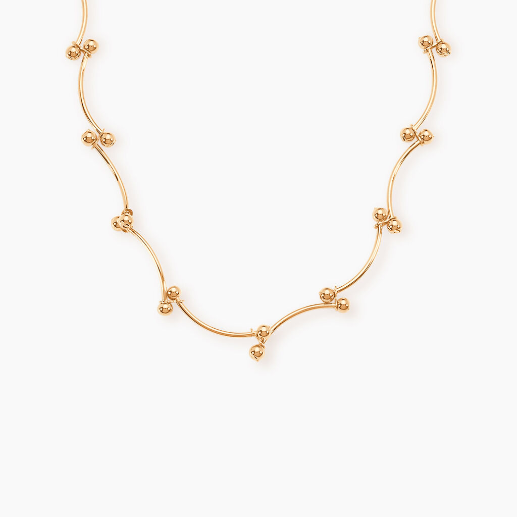 Collier Assma Plaqu&eacute; Or Jaune - Colliers Femme | Histoire d&rsquo;Or