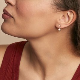 Boucles D'oreilles Pendantes Orientale Or Jaune Perle De Culture - Boucles d'oreilles pendantes Femme | Histoire d’Or