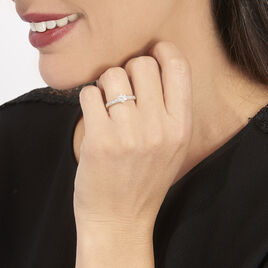 Bague Praya Or Blanc Diamant - Bagues avec pierre Femme | Histoire d’Or