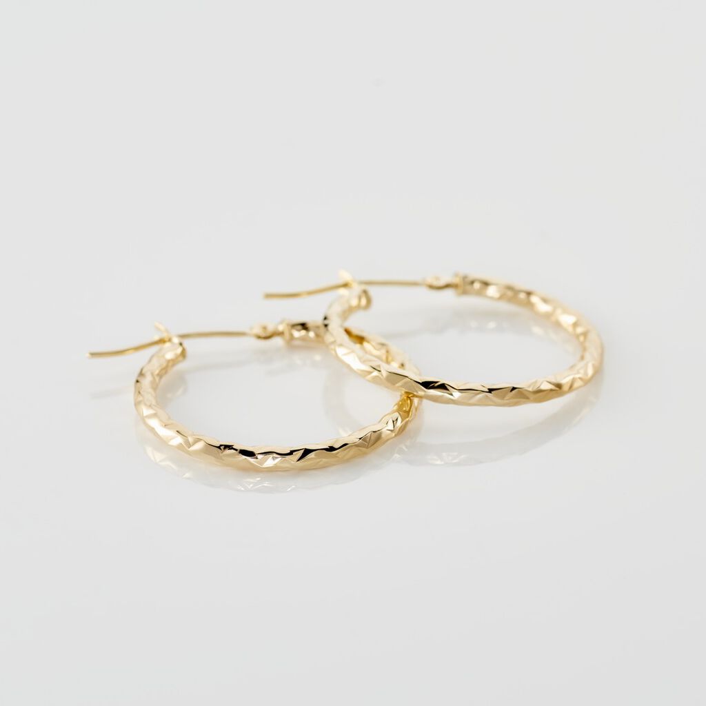 Cr&eacute;oles Cayla Or Jaune - Boucles d'oreilles cr&eacute;oles Femme | Histoire d&rsquo;Or